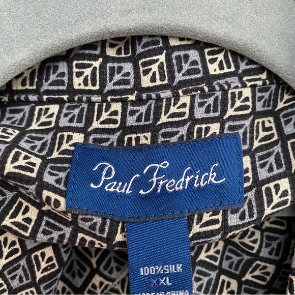 Paul Fredrick Silk Button Up Shirt - Picture 8 of 13